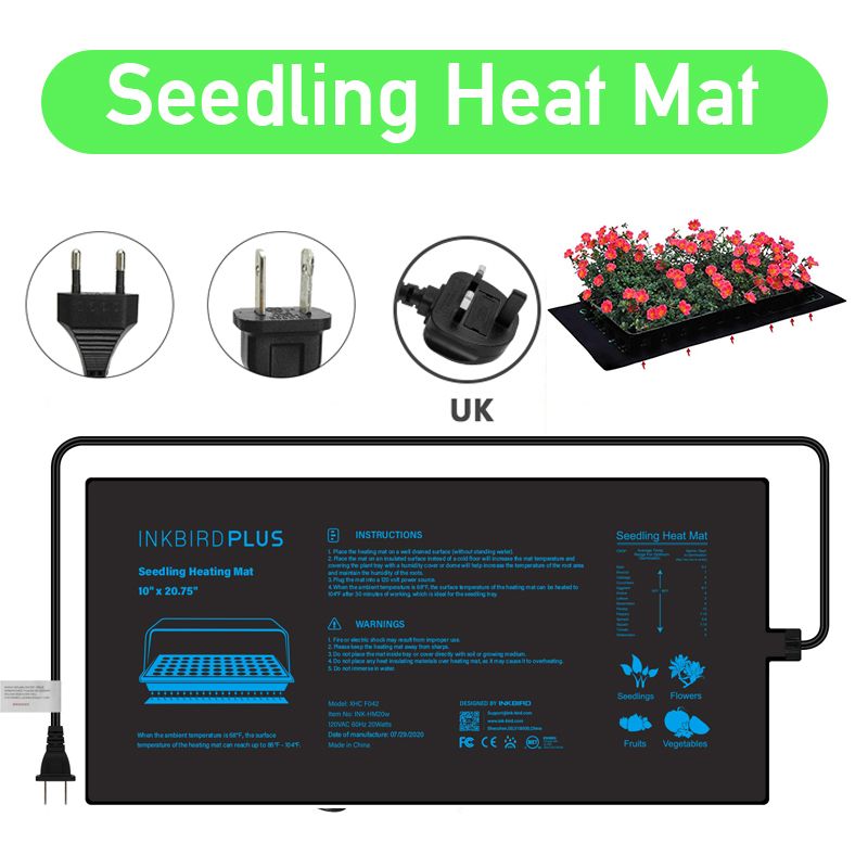 Seedling Heat Pad - 20.75X10CM EU/Mỹ/Anh/Âu Cắm Cây Con Nhiệt