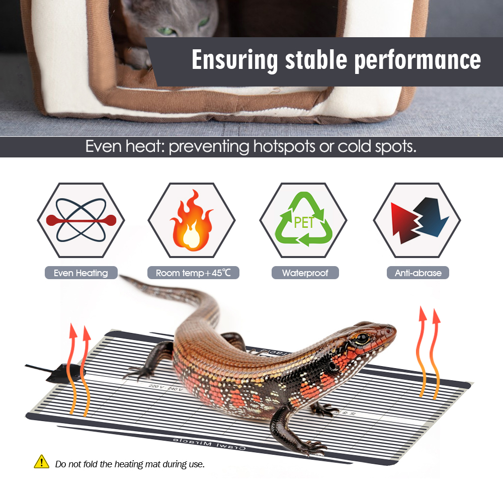 5W 15W 25W 35W Graphene Reptil - đánh giá và giá Seedling Heat Pad