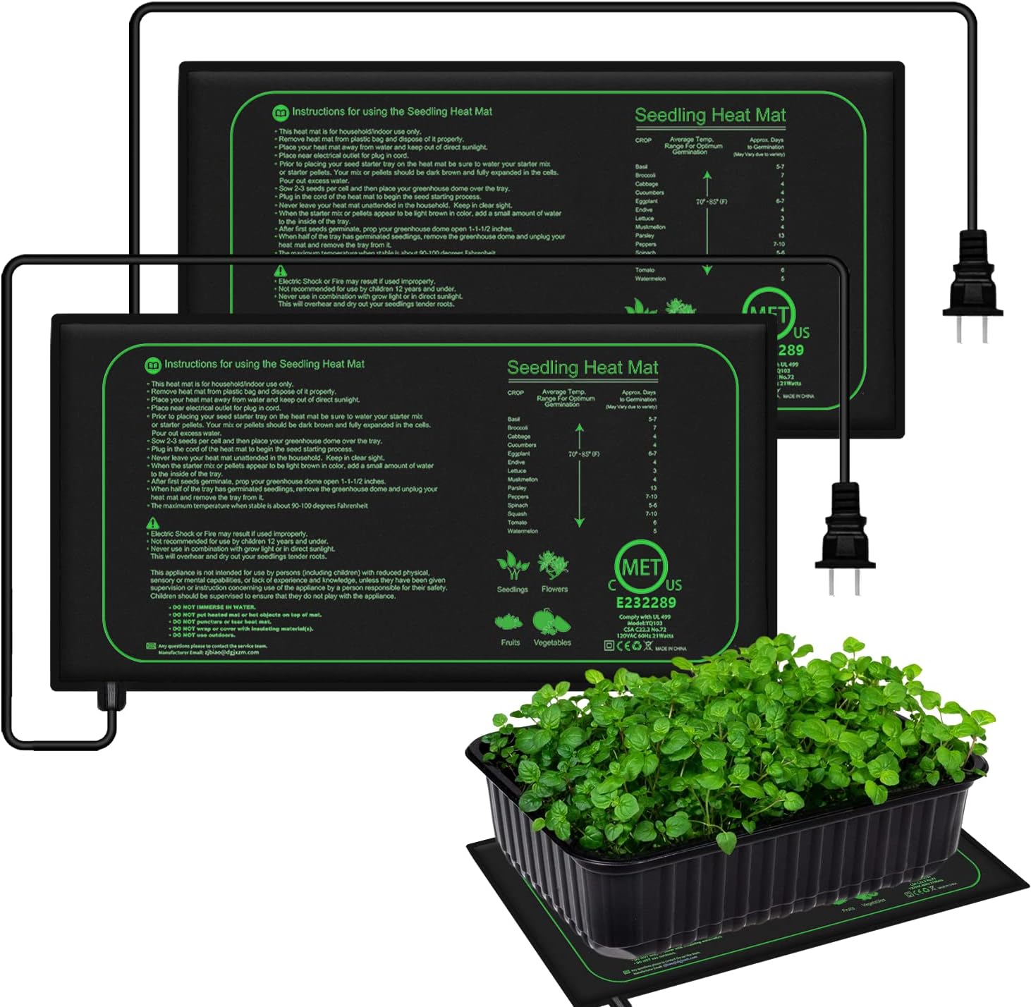 10/25/50CM Seedling Heat Mat I - đánh giá và giá Seedling Heat Pad